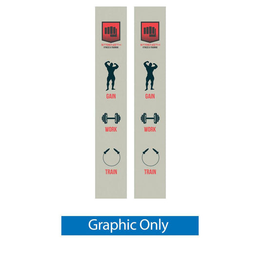 7.5 H Lumiere Light Wall® Dye Sub Backlit End Cap (Graphic Only) - WS Display