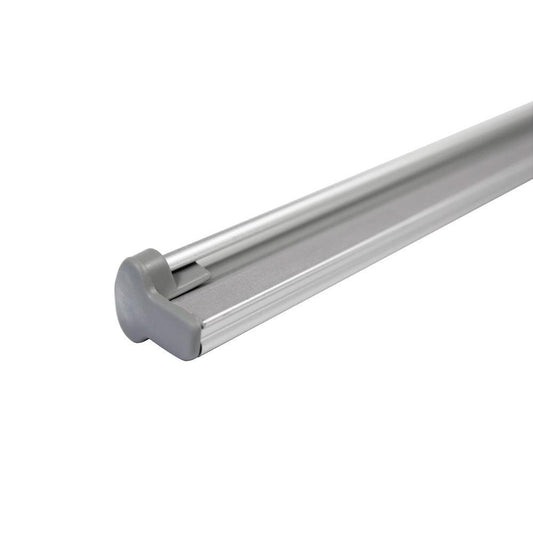36 in. SilverStep® Retractable Banner Stand Silver Clamp Bar (Hardware Only) - WS Display