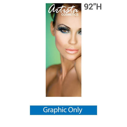 36" SilverStep Retractable Banner Stand (Black and Silver) - WS Display